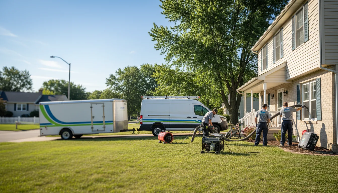 Flooded Basement Restoration And Cleanup With Repair in Carman, IL near me